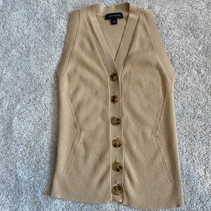 Ann Taylor Knit XS tan Vest